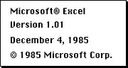 The 50 Best Tech Products of All Time // Microsoft Excel (1985) (© PC Wolrd)